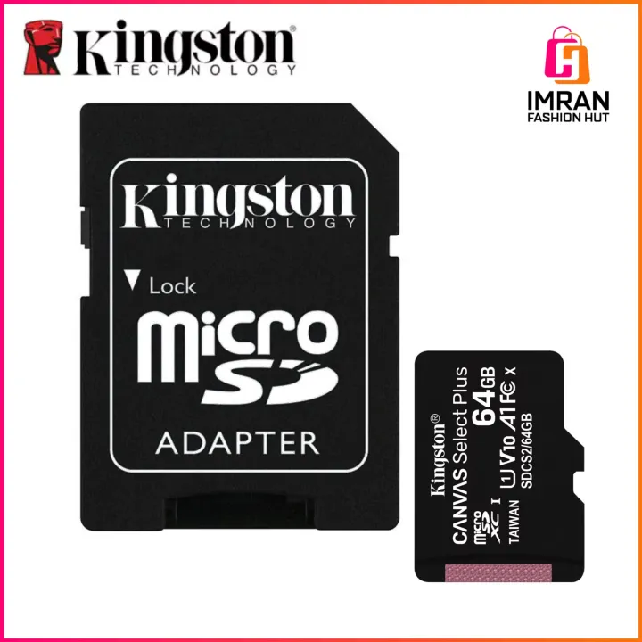 King'ston%20Canvas%20Select%20Plus%2064GB%20microSD%20Card%20Class%2010%20UHS-I%20speeds%20up%20to%20100MB/s%20with%20Adapter%20(SDCS2/64GBIN)%20-%20Image%205