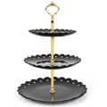 3-Tier Cupcake Stand Fruit Plate Holder Desserts Snack Candy Buffet Stand Tower For Christmas Wedding Party Cake Dessert Tray. 