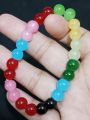 Top Trending 8 mm Natural Rainbow Hand Chain - Brazilian Gemstone Bracelet for Women, Vibrant Colorful Beads, Ideal for Daily Wear, Everyday Accessory|Vibrant Beaded Bracelet|Smooth Texture. 