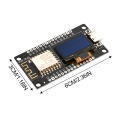 NodeMCU ESP8266 Development Board with 0.96 Inch OLED Display, CH340 Driver Module For Arduino IDE/Micropython Programming. 