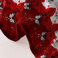 1 Piece of Floral and Butterfly Sing Pattern Frosted Bedsheet, Bedroom Printed Bedspread, Bedding (Excluding Pillowcases). 