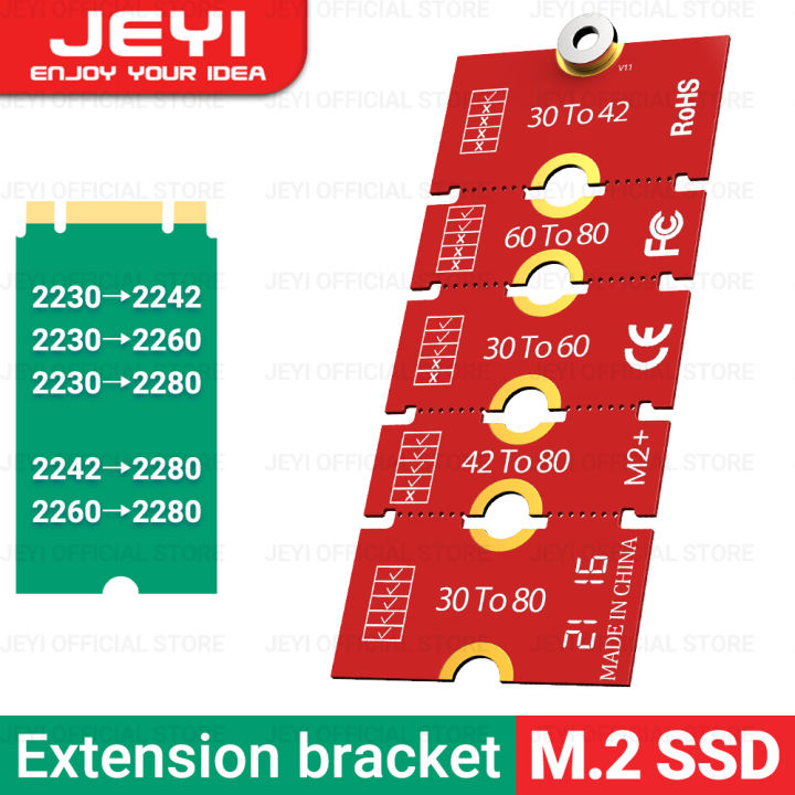 cablecc 2 stks/partij NGFF M2 NVME M.2 Extended Adapter