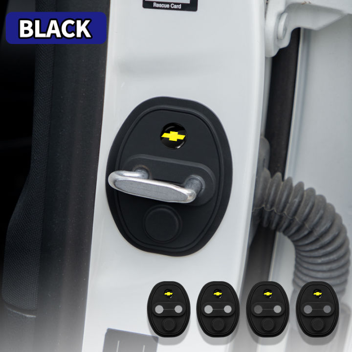 4Pcs Automobile silicone door lock cover protective cap sticker For ...
