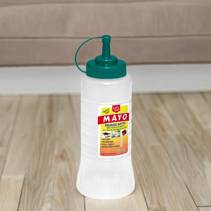 1000ML Refillable Squeeze Bottle Polypropylene for Sauce and Condiments