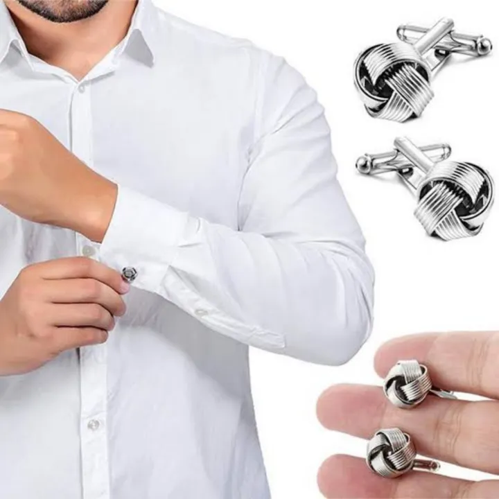 Premium%20High%20Quality%20Knot%20Flower%20Cufflinks%20%E2%80%93%20Studs%20%E2%80%93%20Shirt%20Accessories%20metal%20knot%20cufflinks%20-%20Image%203
