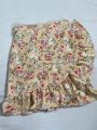 Floral print rayon  knee lenght wrap skirt suited for summer. 