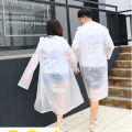 Couple Raincoat Fashion Couple Raincoat EVA Men's and Women's Raincoat Transparent Mountaineering and Fishing Accessories. 