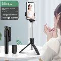 Bluetooth Selfie Stick Tripod with Wireless Remote Extendable Phone Stand for Live Streaming Video Recording and Hands Free.