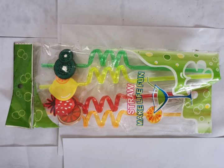 Stylish straw 4 pcs made of plastic