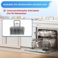 Multifunctional Dishwasher Basket Knife and Fork Storage Basket Foldable Cutlery Holder Dishwasher Basket Replacement Part. 