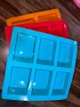6 Square Silicone Mold for Making Soaps 3D Plain Soap Mold Rectangle DIY Handmade Soap-silicon soap mold low price-silicon soap mold 1 piece. 