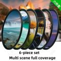 6 In 1 52Mm-82Mm Cpl Uv Nd8 Dimming 8 Line Starlight Light White Soft Focus Macro Mirror For    2000d Camera Lens. 