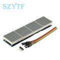 1 / 2 / 4 / 8-bit MAX7219 60×60 Dot Matrix Module Microcontroller LED Display Module For DIY KIT With Cable. 