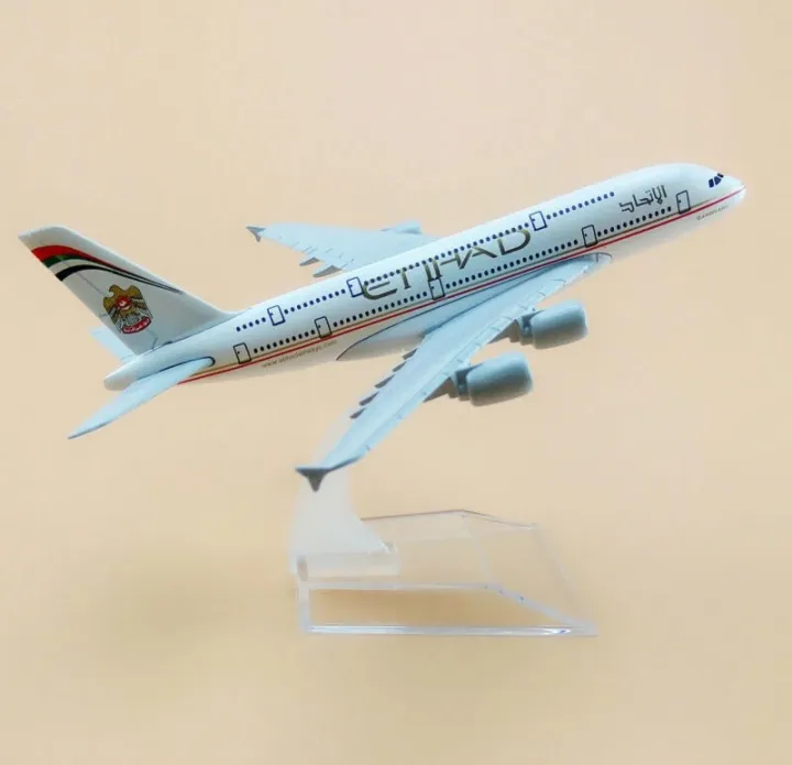 Modellino A380 Etihad Airways In Lega Pressofusa - Scala 1:400, 15,5 Cm, Collezione Da Aereo - Foto 4