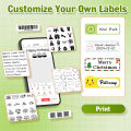 Marklife P15 Thermal Label Printer Similar as D11 D110 D101 Labeling Machine Wireless Bluetooth Label Maker With Label Sticker. 