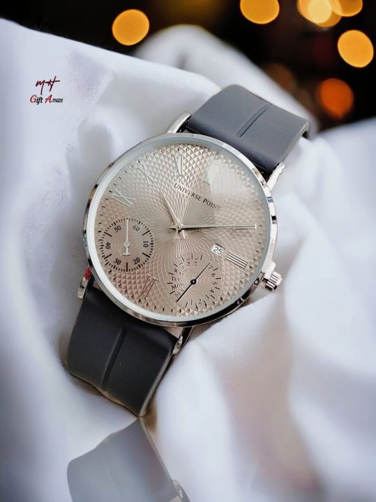 Universal Point Watch *UNIVERSE POINT* SLIM AND SMART DATE WORKING HIGH QUALITY WATCH ...