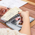 6pcs Convenient Clear PVC A5 A6 A7 Binder Pockets Clear Zipper Folders For 6-Ring Notebook Binder Files Reports Binder. 