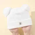 Solid Color Wool Knitted Bonnet Bebe Newborn Baby Hat Pompom Cute Winter Hat For Kids Boys Girls Children Warm Beanie Cap 0-3Y. 