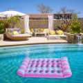 2025 New Water Recliner Hammock Foldable Floating Lounger Air Mattress PVC Inflatable Water Sleeping Bed Summer Pool Party Play. 