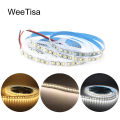 LED Strip Light 12V DC SMD 2835 120LEDs/M 1M 2M 3M 4M 5M Tira LED Stripe Tape Warm White 240LEDs/M Flexible Indoor Home Lighting. 