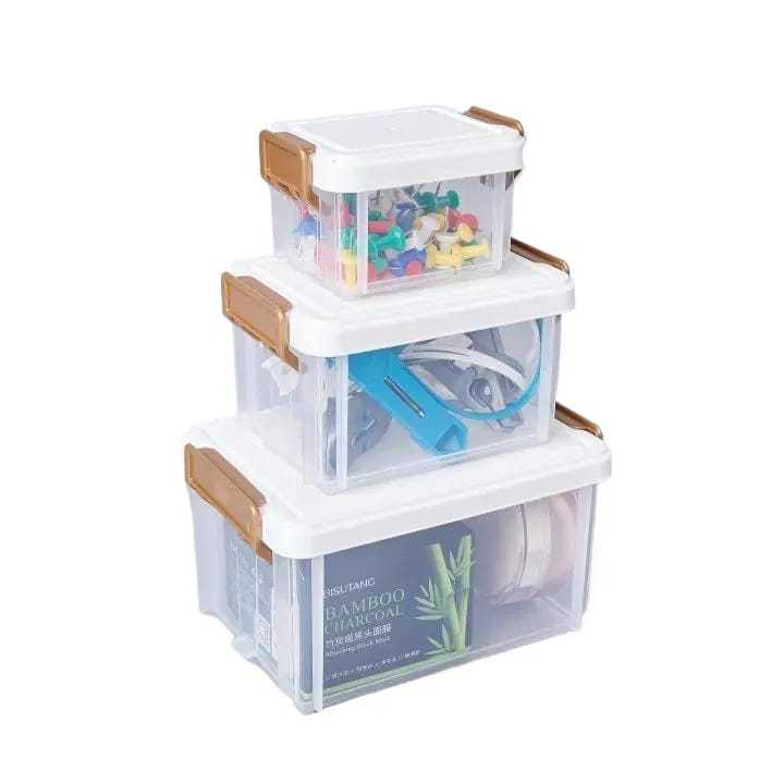 *MULTI PURPOSE STORAGE BOX (PACK OF 3)* | Daraz.pk