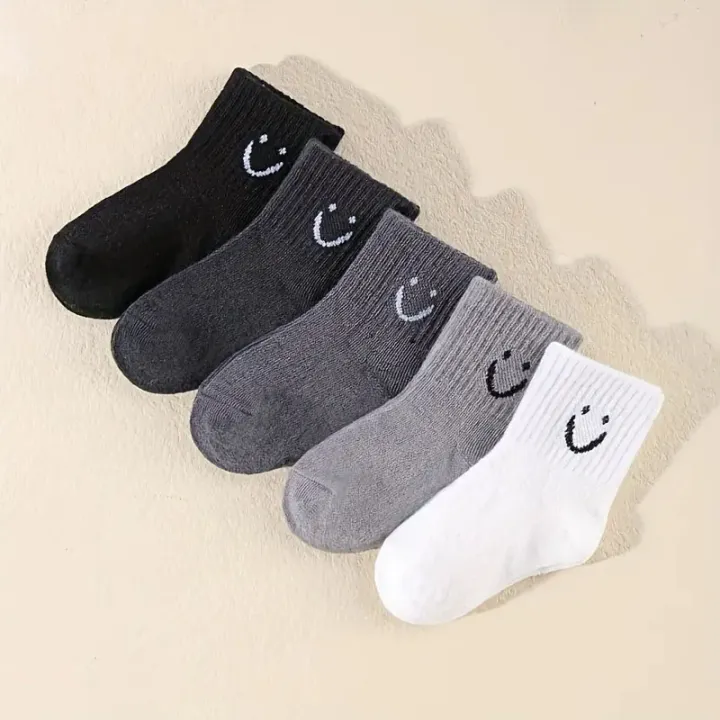 5%20Pairs%20Kids%20Baby%20Socks%20Cute%20Funny%20Face%20Emoticons%20Pattern%20Comfortable%20Boys%20Girls%20Socks%20-%20Image%202