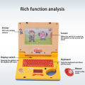 Simulation Notebook Computer Toy with Light Music Cartoon Characters Children's Enlightenment Multi-function Electronic Laptop. 