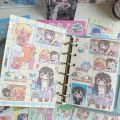 Korean Stickers Cute Sweet Cool Japanese Shibuya Girl Stickers Kawaii Character Stickers Handbook Diary Scrapbook DIY Stickers. 