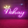 Customized NEON Sign Board - Name Plate - 4 Letters Alphabets. 