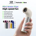 GOOJODOQ Mini 150G Ultra-light Water Pipe High-speed Fan 12M/s Uniquely stylish turbo fan Aluminum alloy handle. 