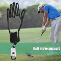 Golf Glove Holder Rack Portable Plastic Gloves Hanger with Key Chain Golf Gloves Supports Gloves Display Stand Golf Accessories. 