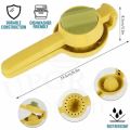 2 in 1 Orange Juicer Plastic Manual Orange juice Squeezer & twister for Kitchen-Heavy Duty Abs Material Hand Juicer Machine for Orange Juice Maker, citrus, lemon, Lime juice extractor. 