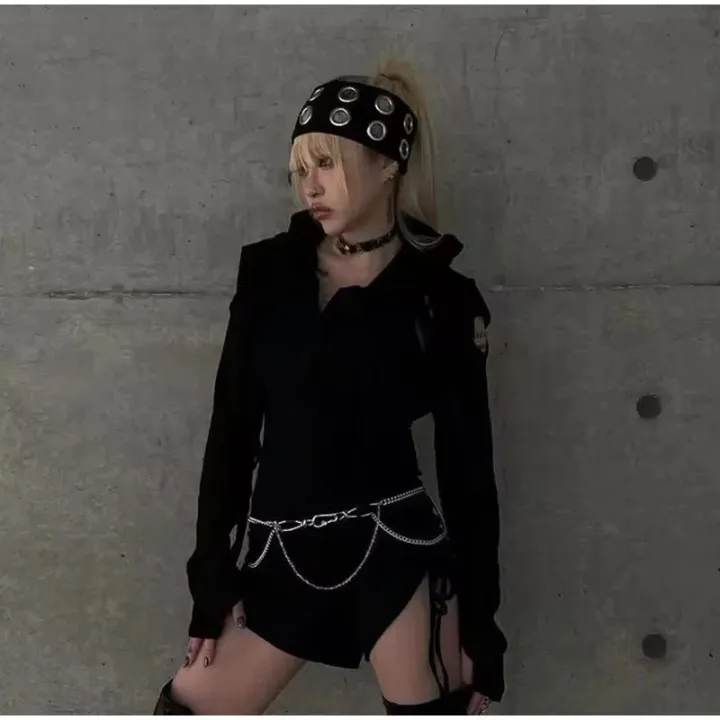 Metal%20hole%20headband,%20punk%20hip-hop%20style,%20fashionable%20headwear%20for%20girls,%20rock%20y2k%20elastic%20headband%20-%20Image%206