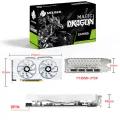 MOUGOL Radeon RX580 8G Graphics Card GDDR5 Memory AMD Gaming Card PCIE3.0x16 HDMI-compatible DP for Computer Accessories. 
