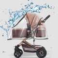 New Universal Stroller Rain Cover Baby Car Weather Wind Sun Shield Transparent Breathable Trolley Umbrella Raincoat Accessories. 