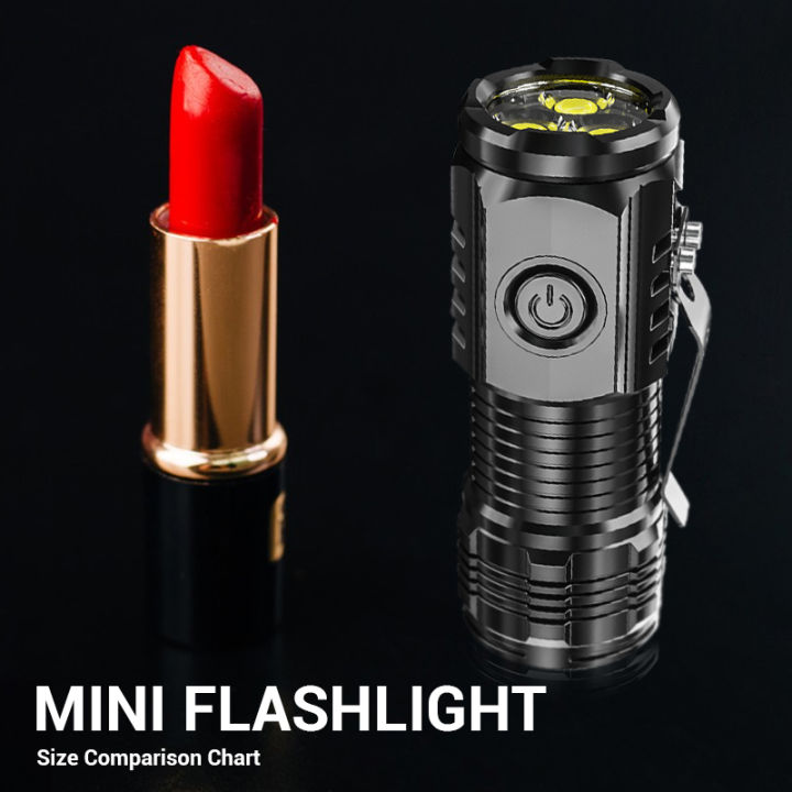 Portable%20Mini%20LED%20Flashlight%20Powerful%203*Wick%20Small%20Pocket%20Torch%20USB%20Rechargeable%20Strong%20Light%20Lantern%20Super%20Bright%20Cap%20Clip%20Lamp%20-%20Image%206