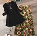 Stylish Casual Ware 2 piece Stitched Suit For Ladies Girls. 