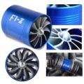 F1-z turbo supercharger Turbo 2-blade fan for air filter hose add oil-saving acceleration and install 100% genuine imported products (blue). 