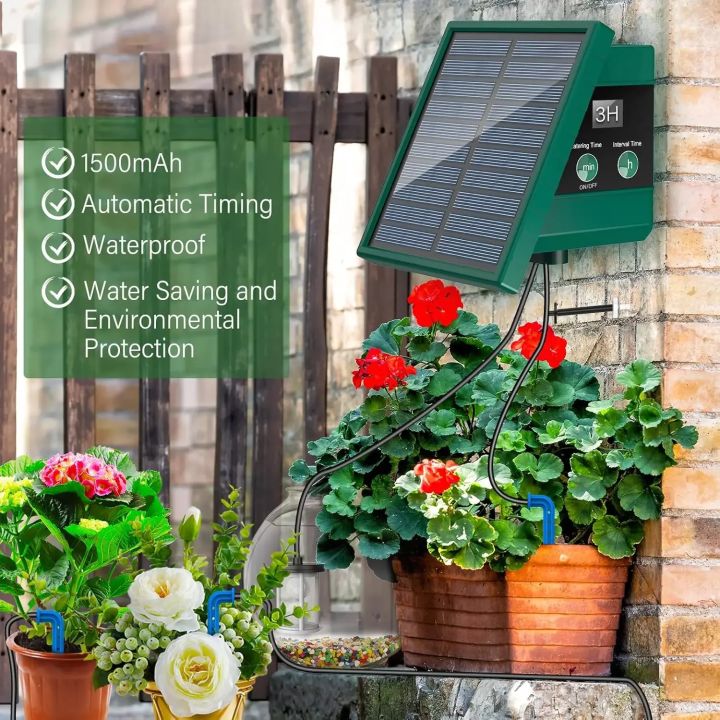 Solar Irrigation System for Garden Balcony Automatic Drip Irrigation ...