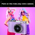 Digital Camera Children Camcorder 2.4" inches Rechargeable Autofocus Vlogging Compact Cameras For Beginner Photography Selfie. 