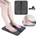 Foot Massage Pad, Portable Electric Massager Body Massager Muscle Simulator with Remote Control & Electrode Patch Feet Circulation Massager. 
