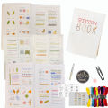 Embroidery Stitch Book for Beginners Creative Sewing Book DIY Stitches Books with Patterns Book Embroidery Sewing Kit. 