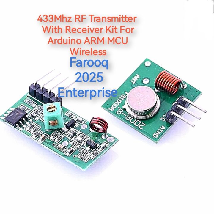 433Mhz RF Transmitter With Receiver Kit For Arduino ARM MCU Wireless