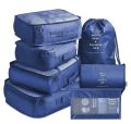 8 PCS High Quality Travel Storage Bag Organizer Set For Clothes Shoes Cosmetic Tidy Organizer Wardrobe Suitcase Pouch Travel Organizers Packing Bags. 