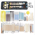 Pottery Clay Sculpting Tools Kit 8-61 Pcs/Set, Ceramic Wax Clays Carving Tools for Art Craft Pottery Sculpting Modeling Tool Set. 