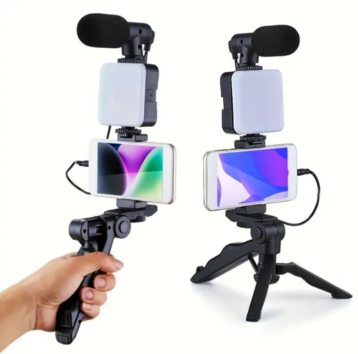 Vlogging%20Kit%20All%20in%20One%20Video%20Making%20with%20Tripod%20Stand,%20LED%20light,%20microphone,%20Mobile%20Holder%20For%20all%20Mobile%20Phone's%20&%20DSLR%20Camera%20-%20Image%206