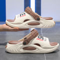 Outdoor Women and Mens Summer 2025 Men's Slippers EVA Lightweight Slides Indoor Leisure Beach Shoes Comfort Soft Men's Slippers. 