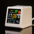 Super Cool Mini WiFi Desktop Weather Digital Clock Station with IPS LCD Screen Gadget for Decoration. 