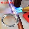 4/2/1M Low Temperature Easy Melt Aluminum Universal Silver Welding Rod Cored Wire Rod Solder No Need Solder Powder Weld Bar. 