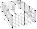 DIY Combination Wire Mesh Pet Cage Puppy Kitten Cat Rabbit Cage Multi Function Fence Iron Cage  Metal Hamster Cages. 